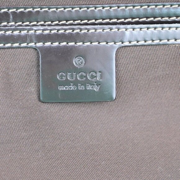 GUCCI Logo GG Pattern Shoulder Tote Bag Supreme Leather Brown GHW Italy 80YH145 - Picture 11 of 15